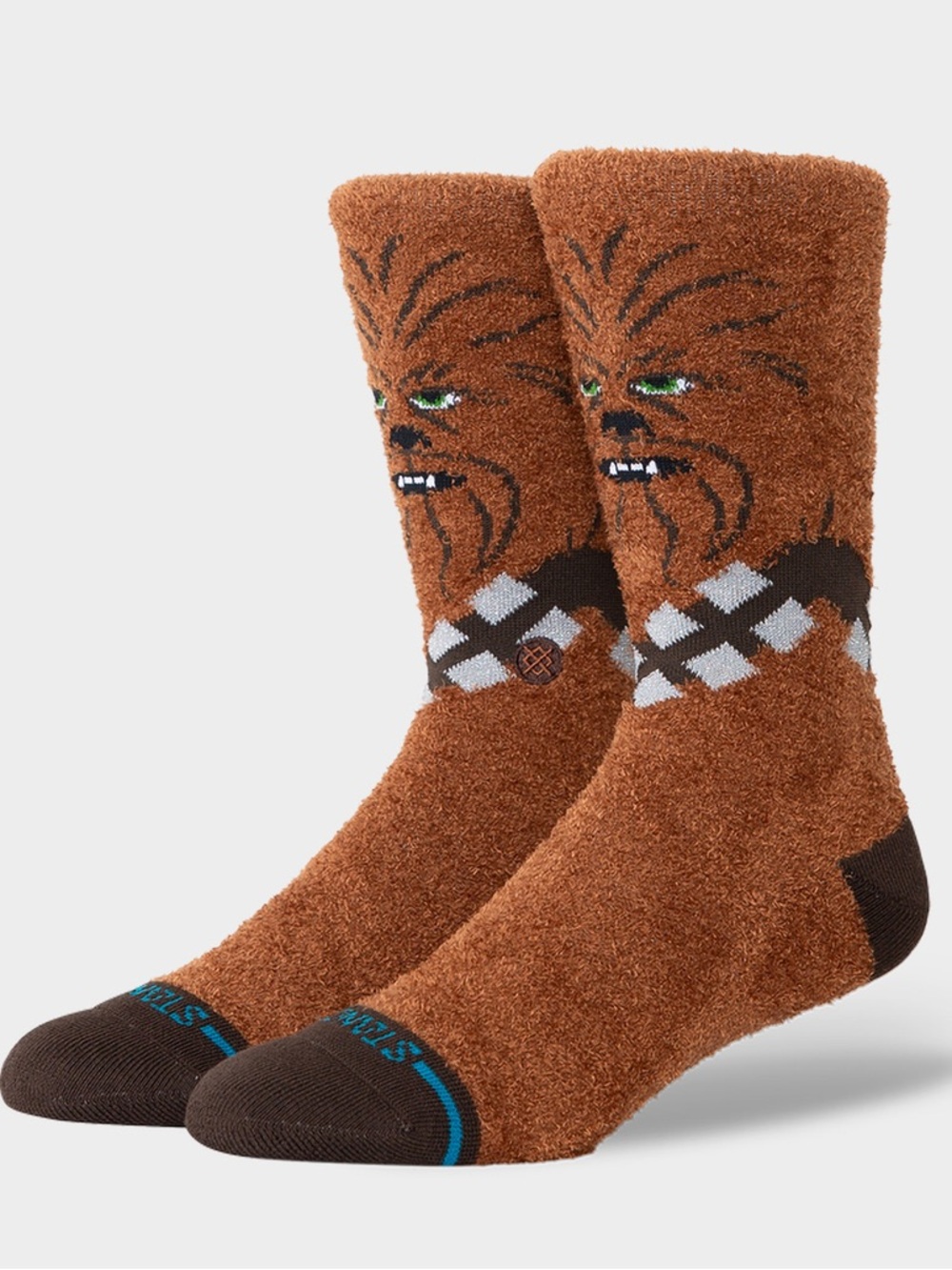 NWT | STANCE x Star Wars Chewie Poly Fuzzy Crew Socks (Large 9-13)